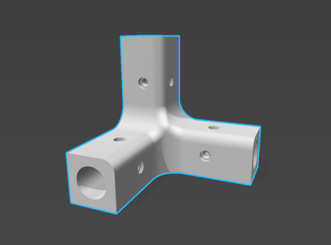 KUBIK - Costumizable shelving joints 3D Print 125056