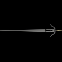 Small CIri's Sword-Witcher 3 3D Printing 125077
