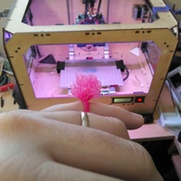 3D printed pompom ring - Thumbnail 1