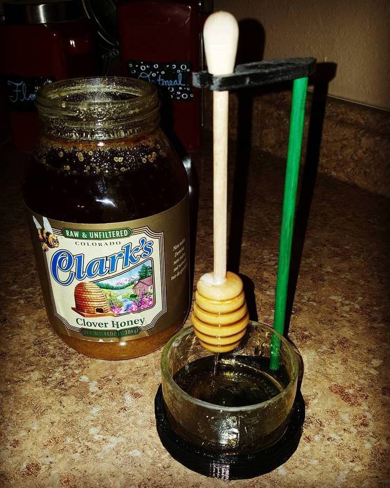 Wooden Honey stick Holder