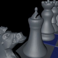 Chess Game "easy print" - Thumbnail 2