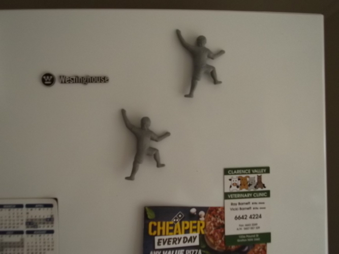 Rock Climber Fridge Magnet. 3D Print 125432