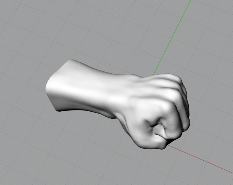 Fist – 11292016 3D ceramic