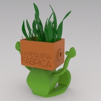Puppy Flowerpot - Thumbnail 1
