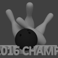 Desktop Bowling Trophy - Thumbnail 2
