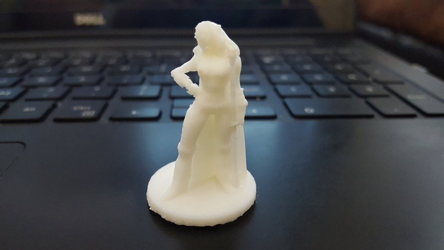 Female Elf Wizard 3D Print 125896