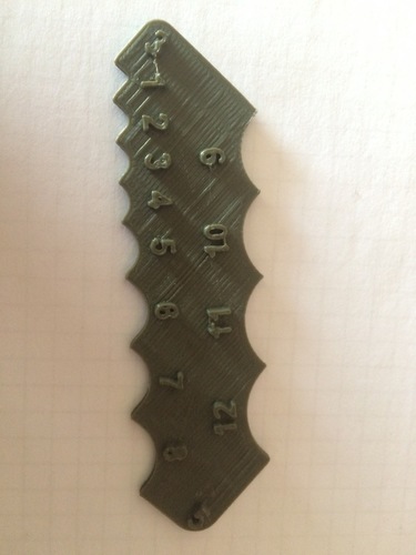 Fillet Gauge 3D Print 126136