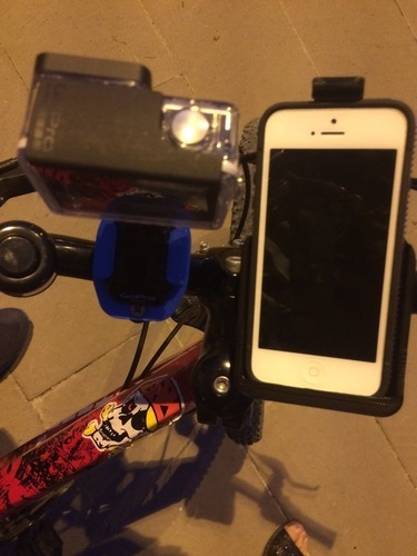 GoPro & iPhone 5 Universal Bike Mount 3D Print 126155