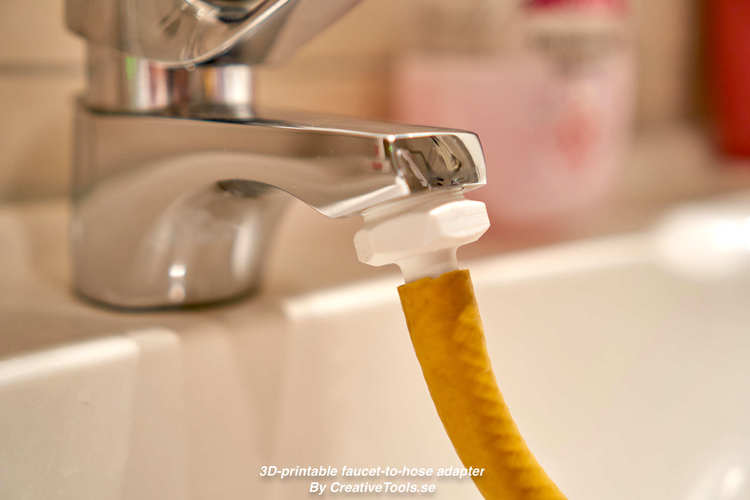 3D-printable faucet-to-hose adapter 3D Print 126257