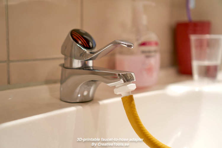 3D-printable faucet-to-hose adapter 3D Print 126260