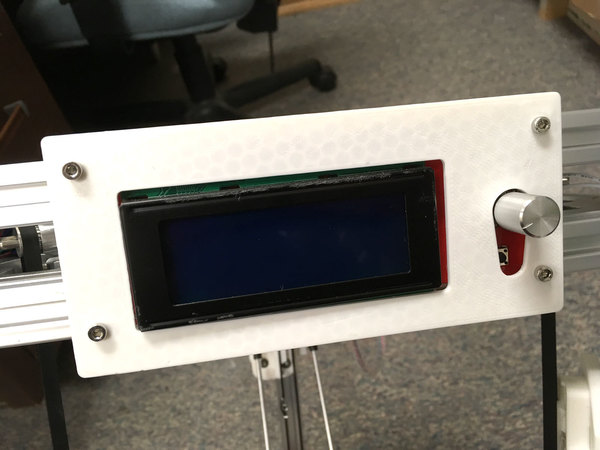 LCD mount Kossel Ceramic  – 10172016