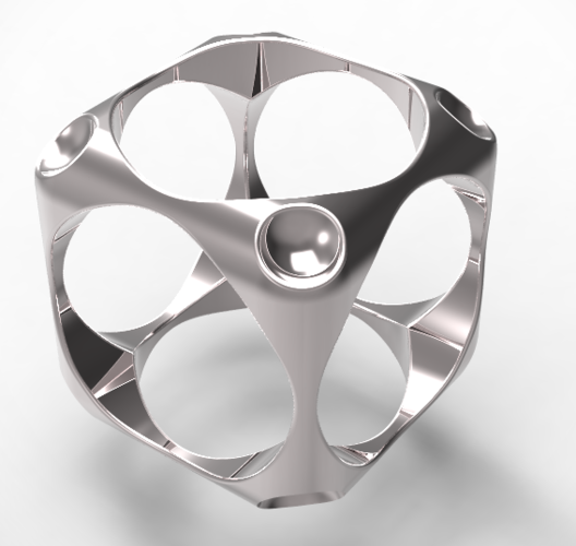 Cube Ring 3D Print 126377