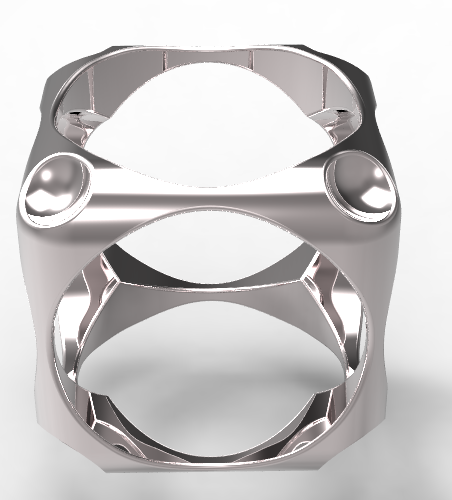 Cube Ring 3D Print 126379