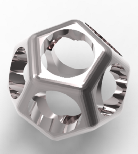 dodecahedron ring 3D Print 126435