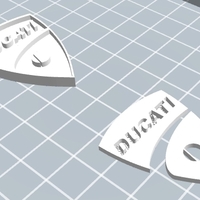 3D Ducati logo badge - Thumbnail 4