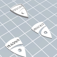 3D Ducati logo badge - Thumbnail 5