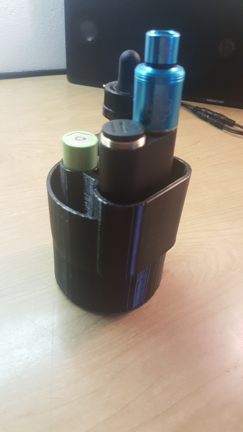 Vape mod cup holder