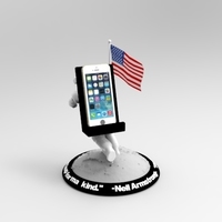 Astronaut Smart Phone Stand (Neil Armstrong) - Thumbnail 3