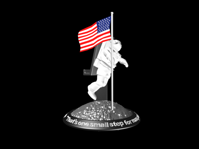 Astronaut Smart Phone Stand (Neil Armstrong) 3D Print 126747