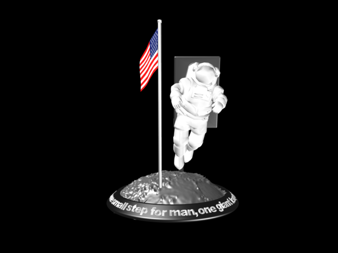 Astronaut Smart Phone Stand (Neil Armstrong) 3D Print 126754