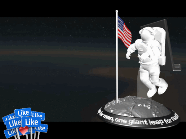 Astronaut Smart Phone Stand (Neil Armstrong)