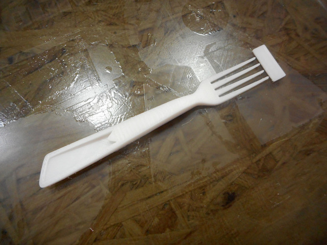 Simple design fork 3D Print 126844