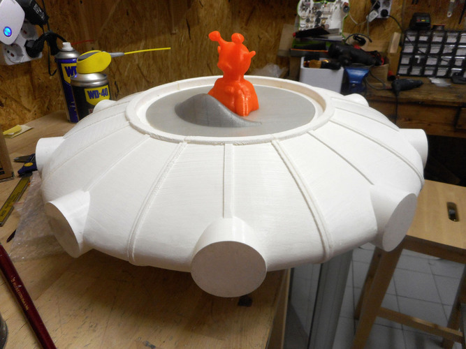 UFO - sliced model easy to print 3D Print 126849