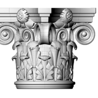 Corinthian Capital 3d printing made - Thumbnail 2