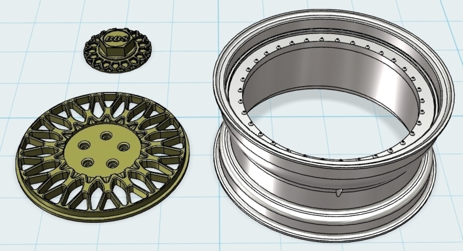 BBS Wheel 3D Print 126926