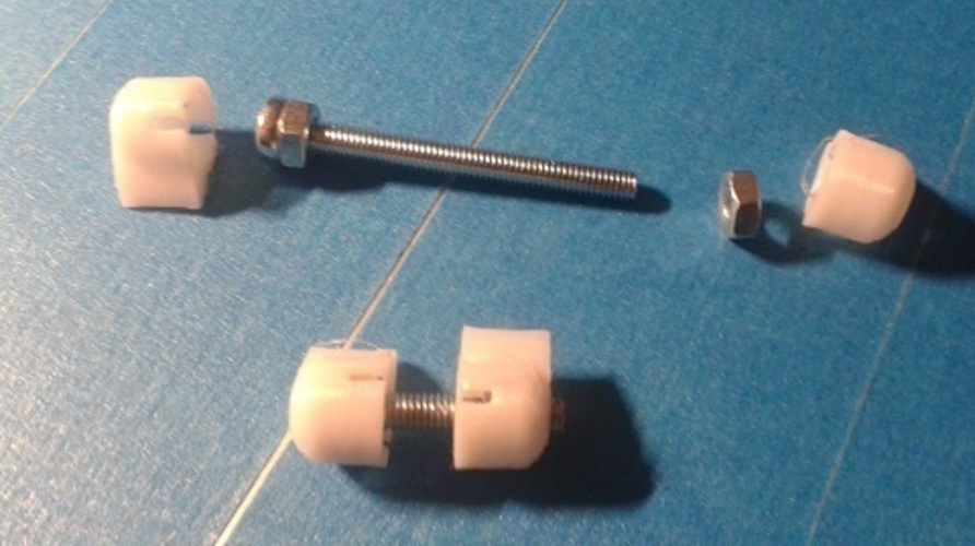 Knob for 3 mm nut or bolt with pointer
