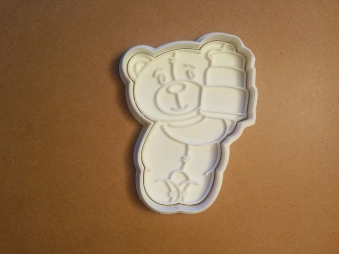 teddy cookie cutter 3D Print 127192