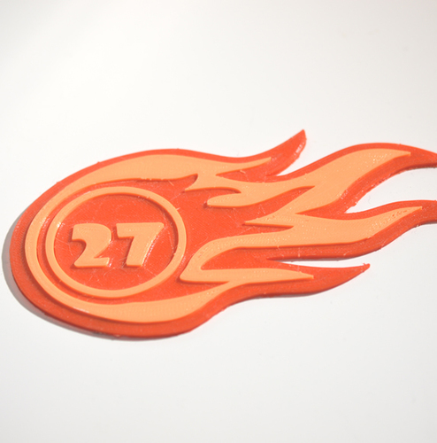 "Hot Number 27" 3D Print 127220