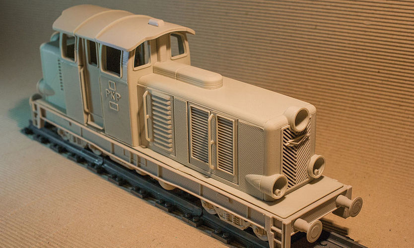 DIESEL-01 LOCOMOTIVE MODEL THAT FITS LEGO TRACKS.. 3D Print 127376