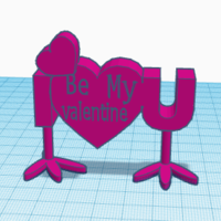 Small valentines 3D Printing 127418