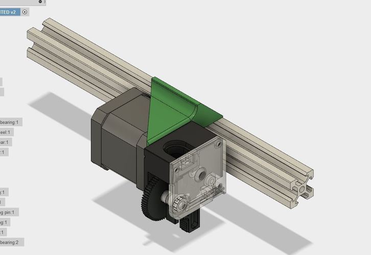 E3D Titan bracket holder for 2020 extrusion