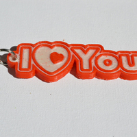 Small "I Love YOU" 3D Printing 127513