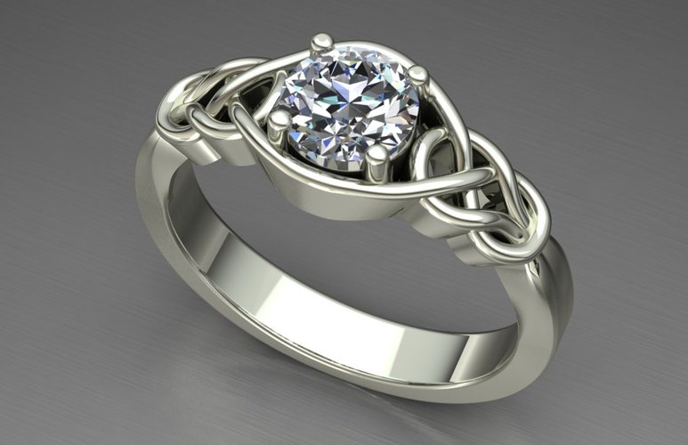 Engagement Ring 3D Print 127631