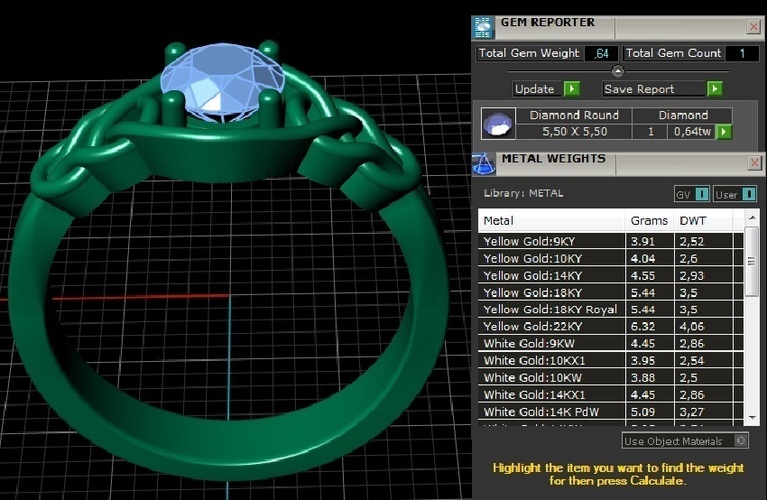 Engagement Ring 3D Print 127632