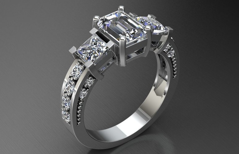 Jewelry Ring Women 3D Print 127652