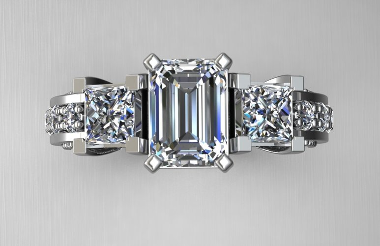 Jewelry Ring Women 3D Print 127656