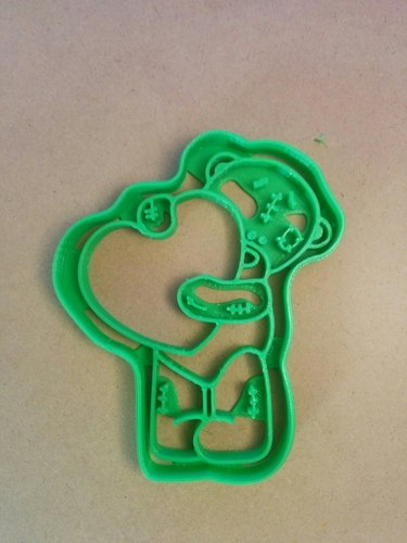 bear teddy cookie cutter 3D Print 127663
