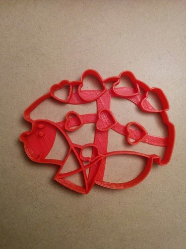 hedgehog with hearts 3D Print 127674