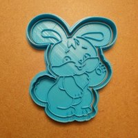 Small rabbit cookie cutter 3D Printing 127675