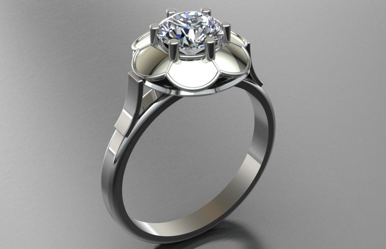 Jewelry Ring Women 3D Print 127676