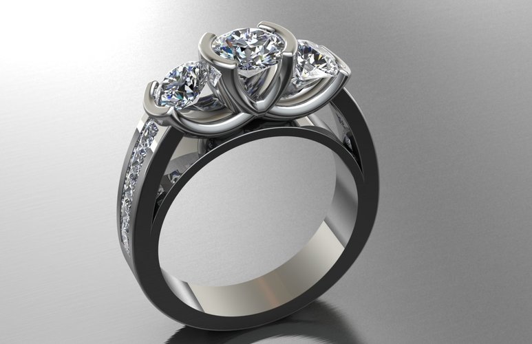 Jewelry Ring Women 3D Print 127679