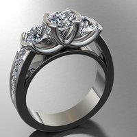 Small Jewelry Ring Women 3D Printing 127679