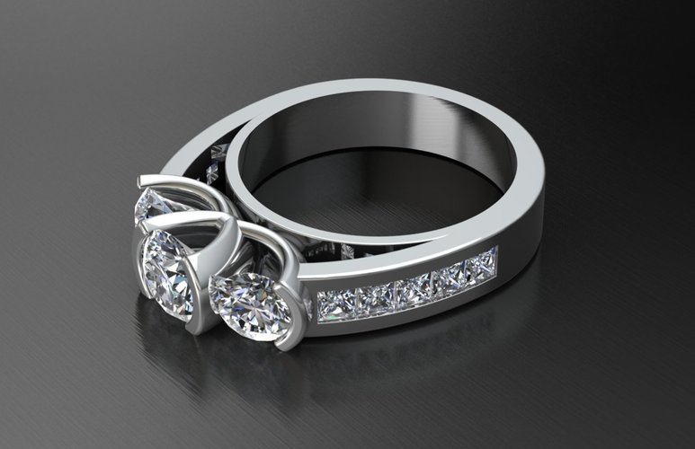 Jewelry Ring Women 3D Print 127680
