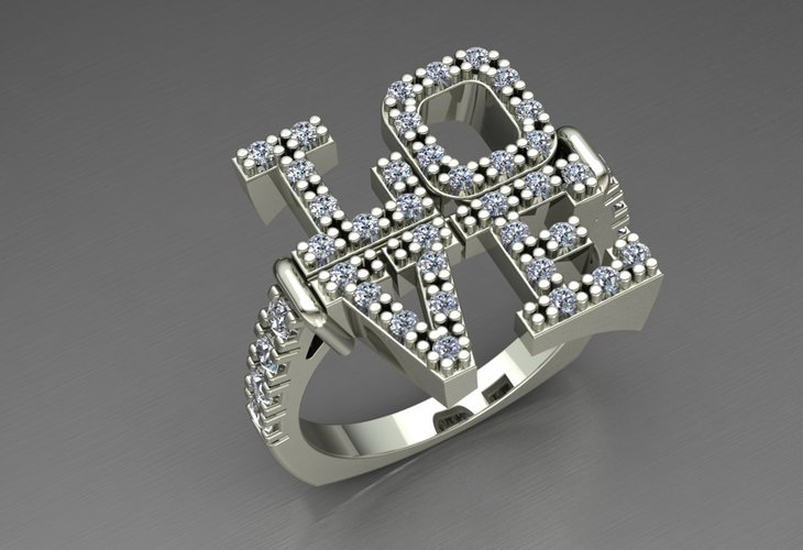 Ring Love 3D Print 127687