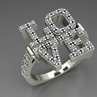 Small Ring Love 3D Printing 127687