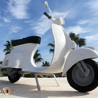 Small Italian Scooter Model 3D Printing 12769